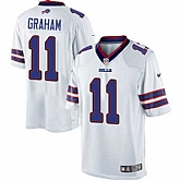 Nike Men & Women & Youth Bills #11 Graham White Team Color Game Jersey,baseball caps,new era cap wholesale,wholesale hats
